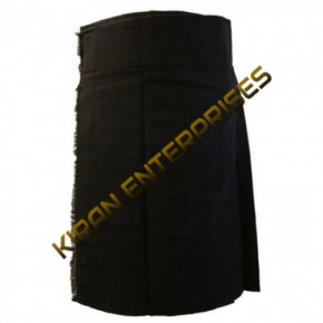 Black Tartan 8 Yards Kilts